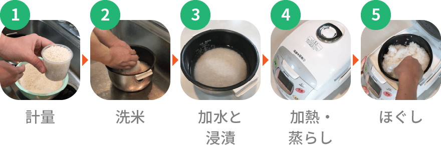 白米の炊き方